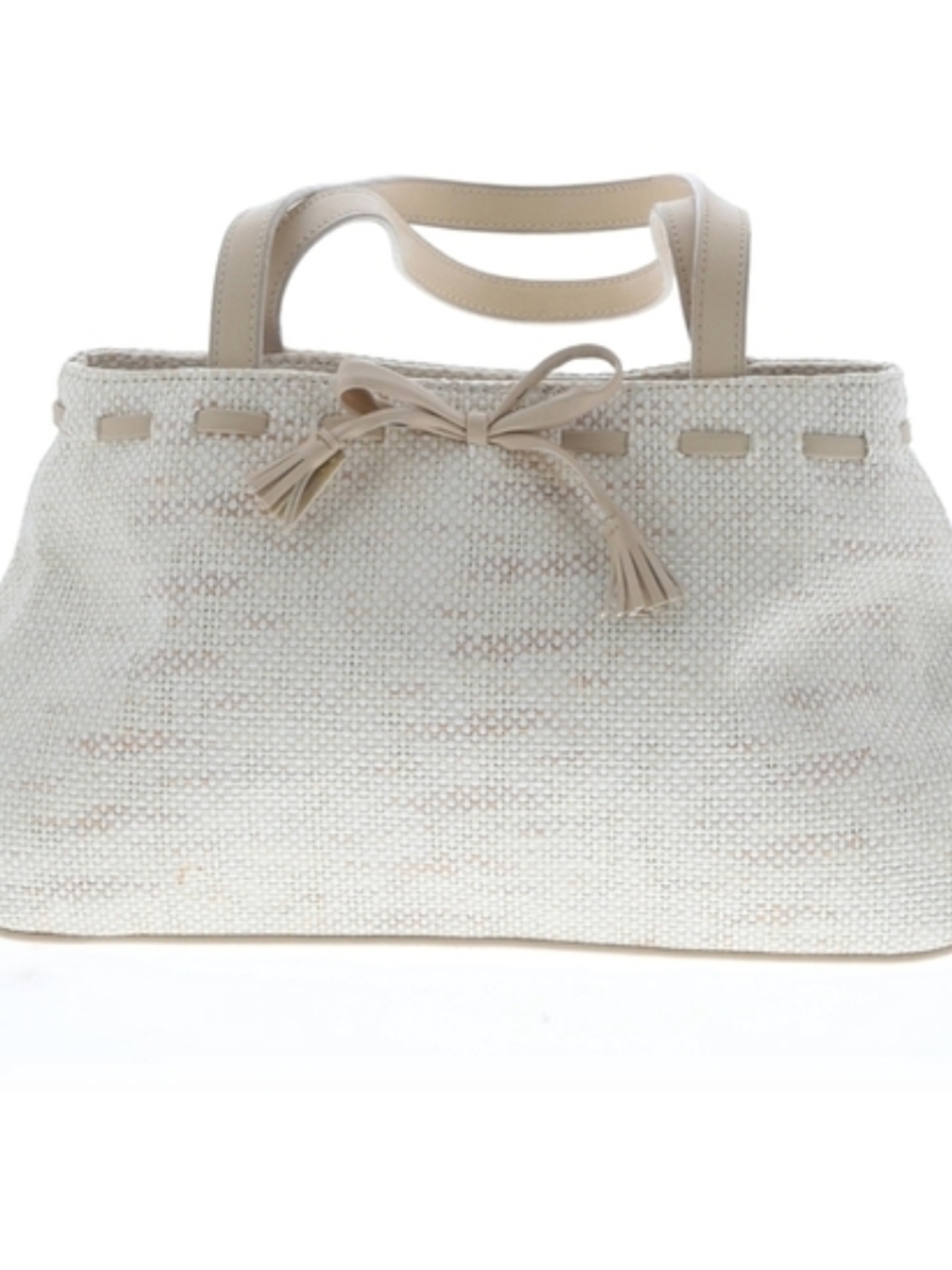 Liz Claiborne Woven Purse With Bow - Picture 8 of 15